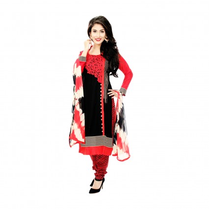 Neela’s Classic Kameez and shalwar in soft CVC jacquard fabric with soft Georgette Dupatta
